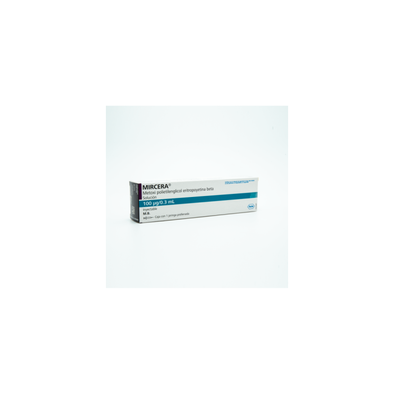 Mircera 100 De 100 mcg .3 Ampolleta(s) - Metoxi Polietilenglicol Eritropoyetina