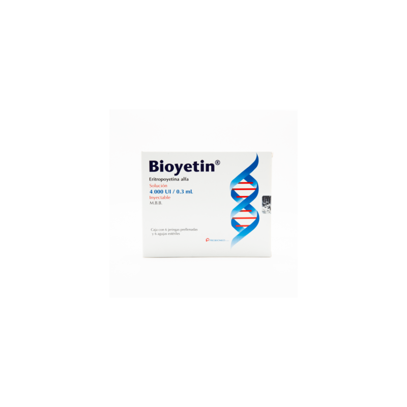 Bioyetin 4000 Ui 6 Jeringa Prellenada