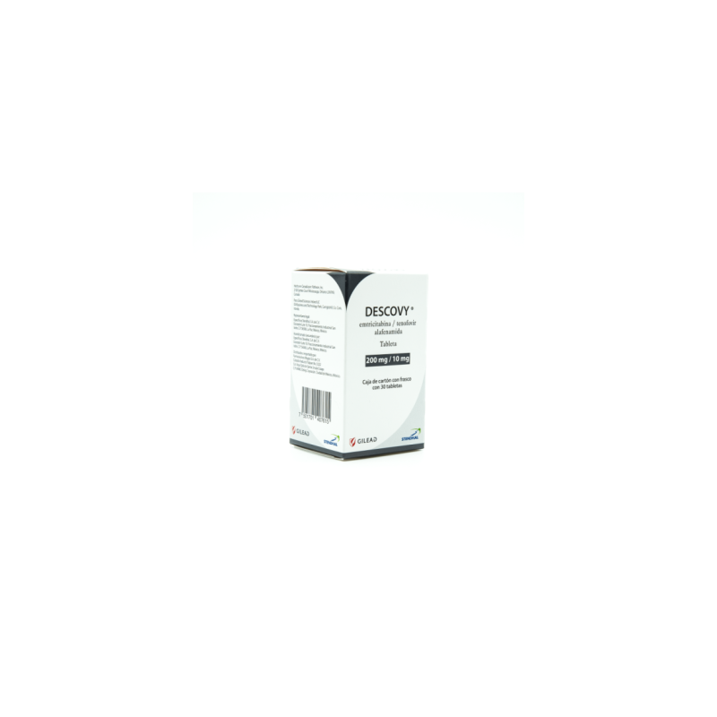 Descovy 200/10mg Tab Fco C/30 Mx - Emtricitabina/Tenofovir Alafenam
