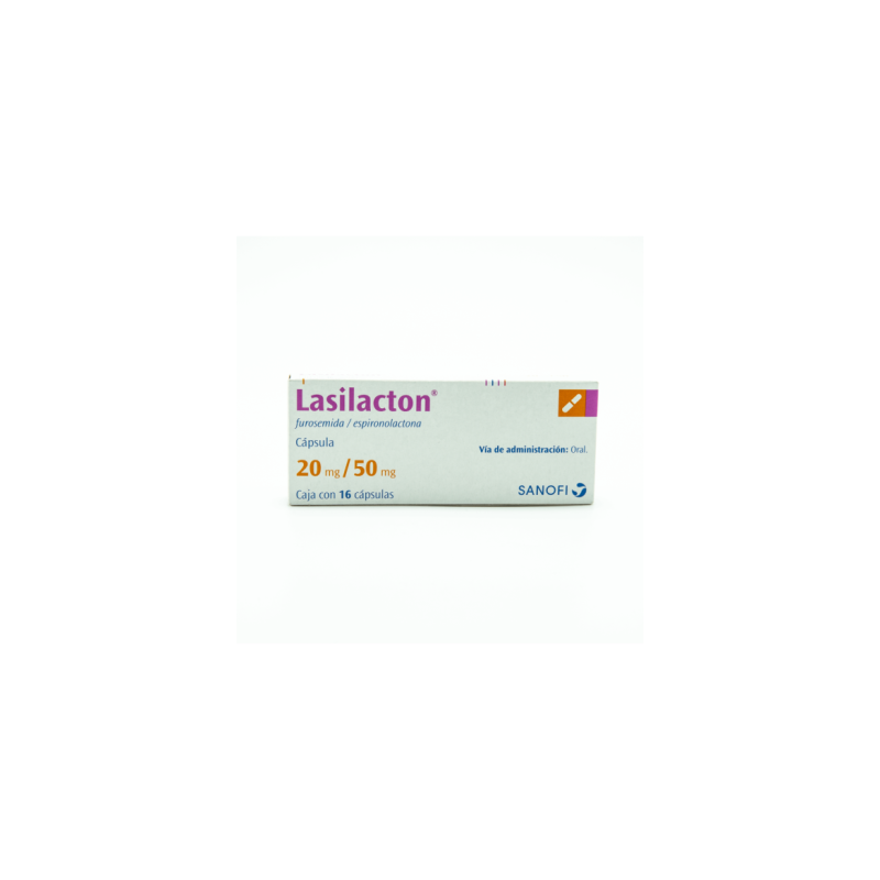 Lasilacton 50mg/20mg Cap Caj C/16