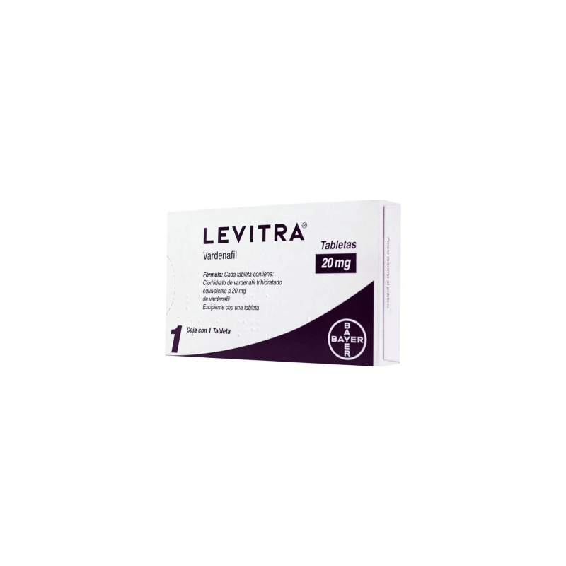 Levitra De 20 mg Con 1 Tabletas - Vardenafil Trihidratado