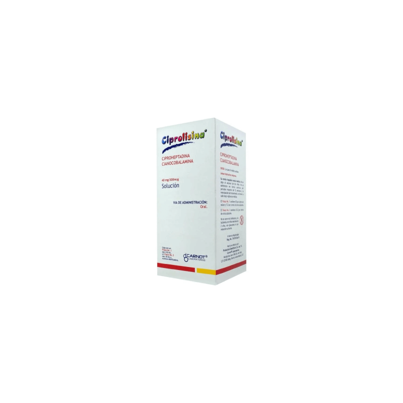 Ciprolisina De 40 mg / 300 mcg Solución Con frasco de 210 mL - Ciproheptadina Cianocobalamina
