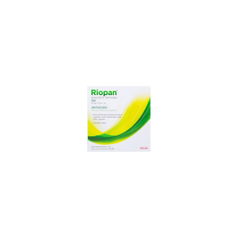 Riopan Gel Con 20 Sobres - Dimeticona / Magaldrato Antiácido
