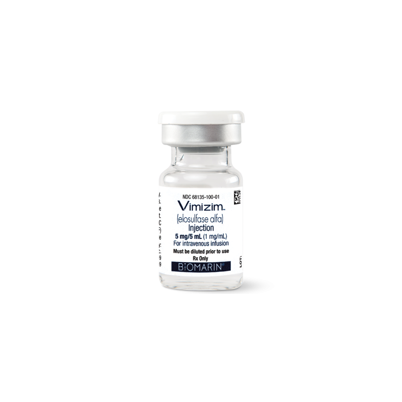 Vimizim de 5 Mg Solución Inyectable Caja con  1 Frasco de 5 mL - Elosulfasa Alfa