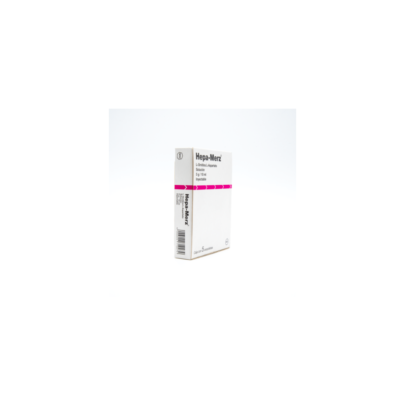 Hepamerz 5mg Amp Caja C/5 - L-Aspartato, L-Ornitina