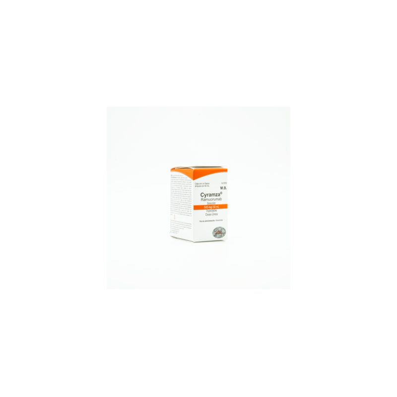 Cyramza De 500 mg/ 50 mL Solución Inyectable Caja Con 1 Frasco Ámpula - Ramucirumab