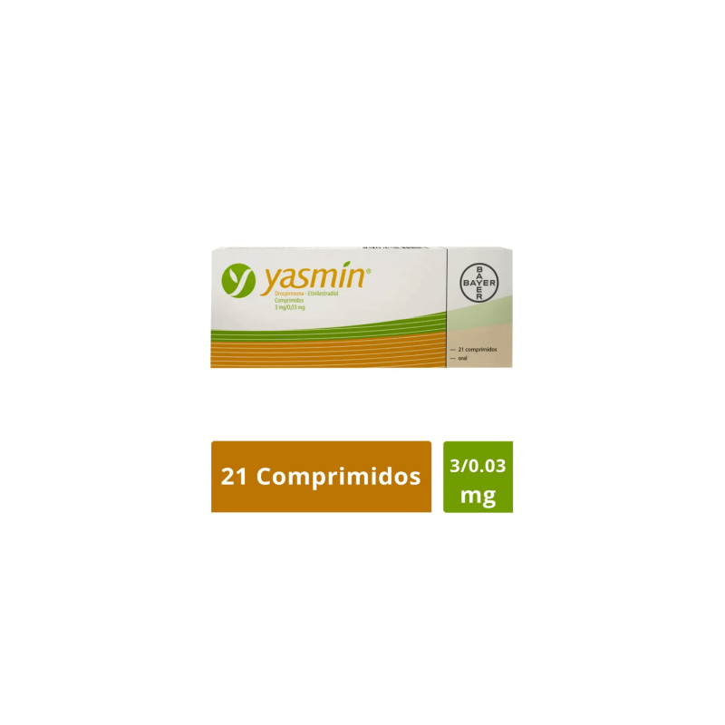 Yasmin Caja con 21 Comprimidos Orales - Drospirenona - Etinilestradiol