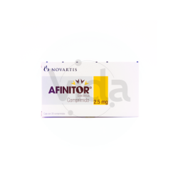 Afinitor De 2.5 mg Con 30 Comprimidos - Everolimus